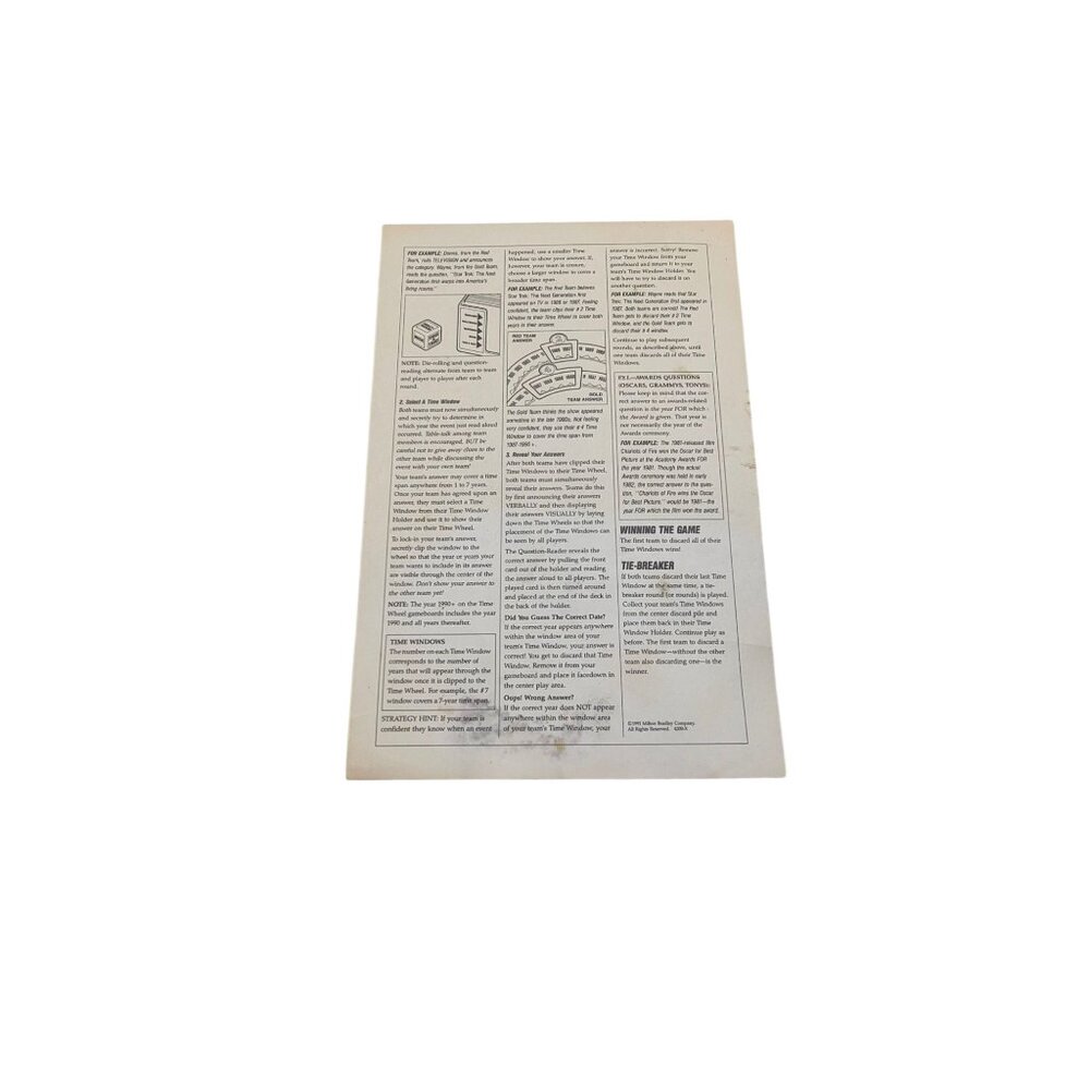 Vintage Times To Remember Trivia Board Game Nostalgic Retro Party Game - Picture 6 of 10